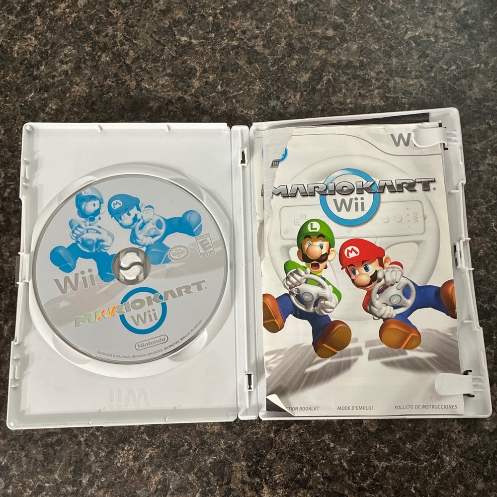 Mario Kart Nintendo Wii Game Manual Hand Drawn Custom Cover RVL-RMCE-USA
